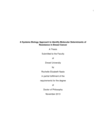 A systems biology approach to identify molecular determinants of resistance in breast cancer