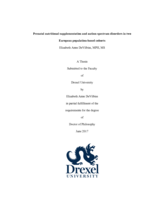 Prenatal nutritional supplementation and autism spectrum disorders in two European population-based cohorts