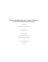 Robust deployment and control of sensors in wireless monitoring networks