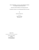 Deaccessioning, values, and communications in current museum practice