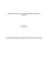 Health Needs Assessment of the Theravada Buddhist Monastic Community in the Northeast USA