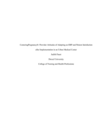 CenteringPregnancy®: provider attitudes of adopting an EBP and patient satisfaction after implementation in an urban medical center