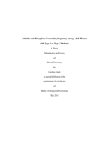 Attitudes and perceptions concerning pregnancy among adult women with Type 1 or Type 2 diabetes
