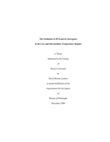 The oxidation of JP-8 and its surrogates in the low and intermediate temperature regime