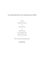 Noise cancelled optical receivers in fiber optic hydrophone up to 100MHz?