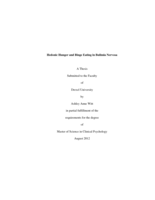 Hedonic hunger and binge eating in bulimia nervosa