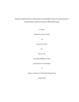 Hardware improvement in cold pressor test and Peltier system for measurement of hemodynamic response to pain by fNIR spectroscopy