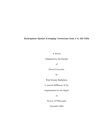 Hydrophone spatial averaging corrections from 1 to 100 MHz