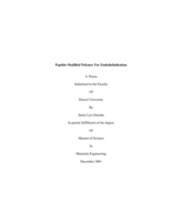 Peptide-modified polymer for endothelialization