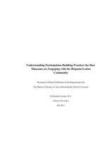 Understanding Participation-Building Practices for How Museums are Engaging with the Hispanic/Latino Community