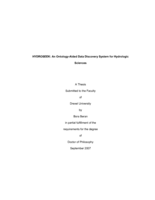 HYDROSEEK: an ontology-aided data discovery system for hydrologic sciences