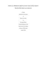 Chemically modified carbon nanostructures for electrospun thin film polymer-nanocomposites