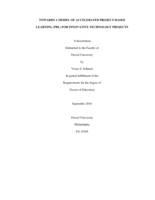Towards a model of accelerated project-based learning (PBL) for innovative technology projects