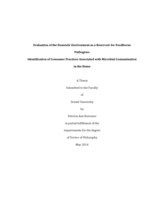 Evaluation of the domestic environment as a reservoir for foodborne pathogens: identification of consumer practices associated with microbial contamination in the home