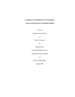 Evaluation of creep behavior of geosynthetics using accelerated and conventional methods