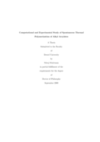 Computational and experimental study of spontaneous thermal polymerization of alkyl acrylates
