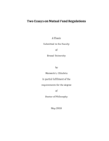 Two essays on mutual fund regulations