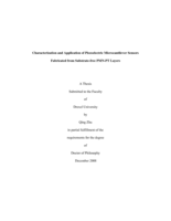 Characterization and application of piezoelectric microcantilever sensors fabricated from substrate-free PMN-PT layers