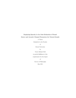 Employing sparsity in the joint estimation of sound source and acoustic channel parameters for natural sounds