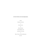 Soft tools for robotics and controls implementations
