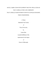 Novel fabrication development for the application of polycaprolactone and composite polycaprolactone/hydroxyapitite scaffolds for bone tissue engineering