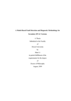 A model-based fault detection and diagnostic methodology for secondary HVAC systems