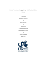 Principals' perceptions of changing the age=grade traditional model of schooling