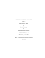 Collaborative estimation in networks