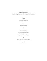 Digital chiaroscuro: transforming a classical style through digital animation