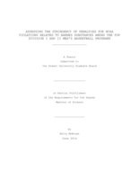Assessing the Stringency of Penalties for NCAA Violations Related To Banned Substances among the Top Division I and II Men's Basketball Programs