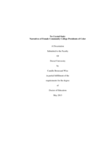 No Crystal Stair: Narratives of Female Community College Presidents of Color