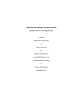 Tip60 and APP genetically interact to promote apoptosis-driven neurodegeneration