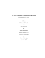 The effects of bulkheading on diamondback terrapin nesting in Barnegat Bay, New Jersey
