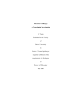 Attention to change: a neurological investigation