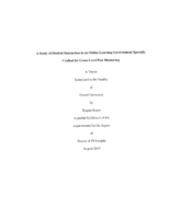 A study of student interaction in an online learning environment specially crafted for cross-level peer mentoring