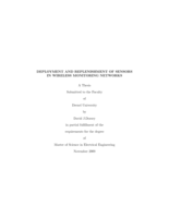 Deployment and replenishment of sensors in wireless monitoring networks