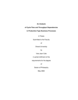 An analysis of cycle-time and throughput dependencies in production-type business processes