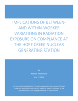 Implications of between- and within-worker variations in radiation exposure on compliance at the Hope Creek Nuclear Generating Station