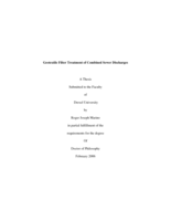 Geotextile filter treatment of combined sewer discharges