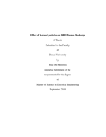 Effect of aerosol particles on DBD plasma discharge