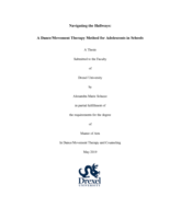 Navigating the hallways: a dance/movement therapy method for adolescents in schools