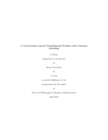 A two-location lateral transshipment problem with customer switching