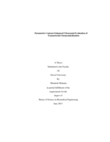 Parametric contrast enhanced ultrasound evaluation of transarterial chemoembolization