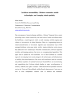 Caribbean aeromobility: Offshore economies, mobile technologies, and changing island spatiality