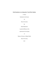 Fluid simulations in an independent visual effects pipeline