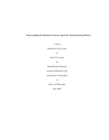 Drug loading onto polymeric contrast agents for ultrasound drug delivery