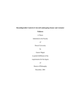 Reconfigurable control of aircraft undergoing sensor and actuator failure