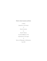 Matrix-valued moment problems