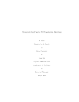 Chemotaxis-based spatial self-organization algorithms