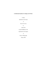 Carbothermal synthesis of coatings on SiC fibers